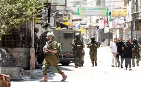 الاحتلال يعتقل مواطنا من نابلس ويواصل عدوانه على مخيم بلاطة شرقا