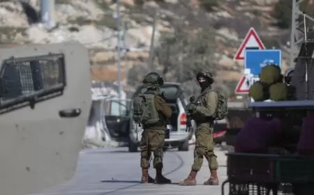 الاحتلال ينصب حاجزا عسكريا عند المدخل الشمالي لمدينة سلفيت