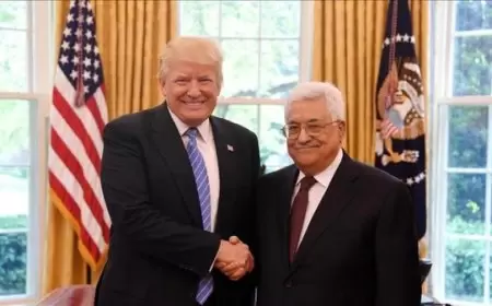 الرئيس عباس: مستعدون للعمل مع الرئيس ترمب للتوصل إلى اتفاق سلام شامل