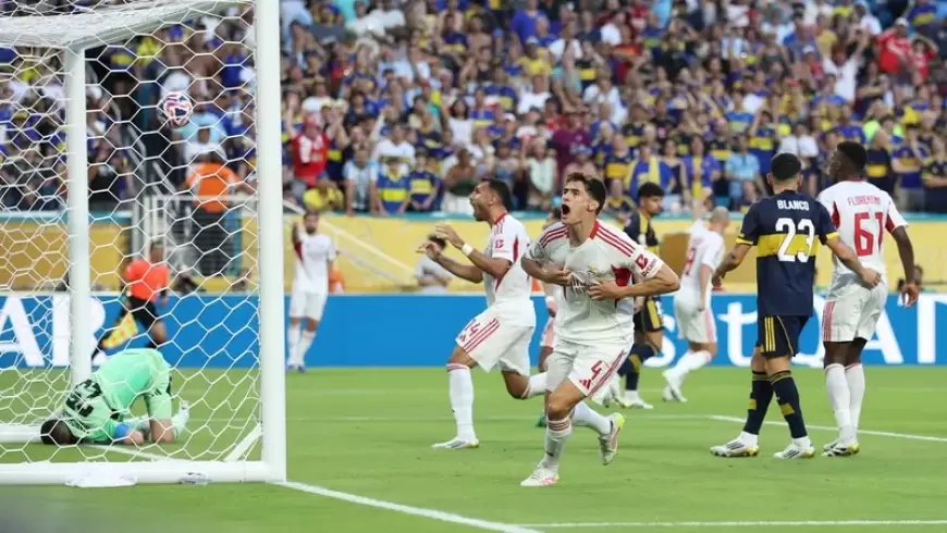 4 أهداف و3 بطاقات حمراء في تعادل بنفيكا مع بوكا جونيورز
