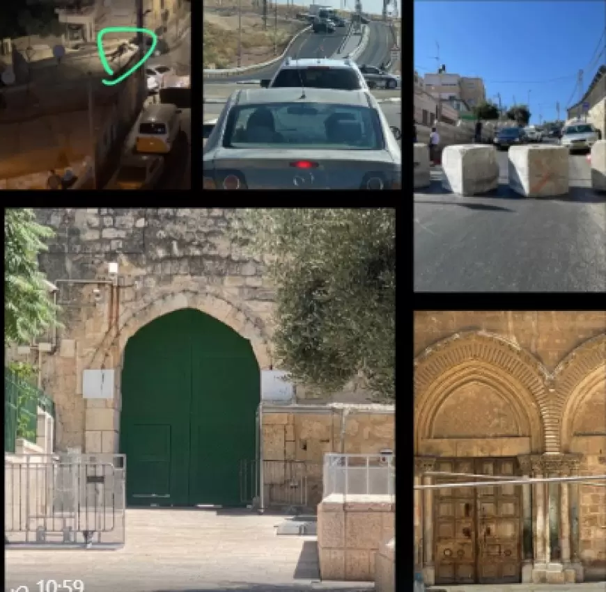 لليوم الخامس: الاحتلال يواصل اغلاق المسجد الأقصى وكنيسة القيامة ويصيب خمسة مواطنين بالرصاص