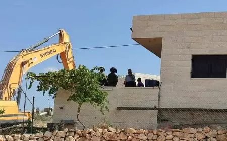 الاحتلال يشرع بهدم منزل في خربثا المصباح غرب رام الله