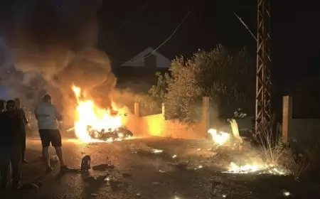 إسرائيل تقصف جنوب لبنان بعد انتهاء زيارة السفير الأمريكي لبيروت