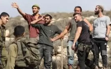 مستعمرون يدمرون خطا ناقلا للمياه يغذي 6 قرى جنوب نابلس