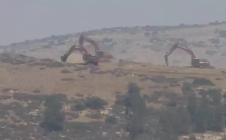 منظمة البيدر:-جرافات المستوطنين تواصل تجريف أراضي رابا جنوب شرق جنين تمهيدًا للتوسع الاستيطاني.