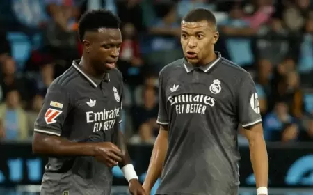 ريال مدريد يوقف تجديد عقد فينيسيوس خوفاً من "انقلاب" مبابي