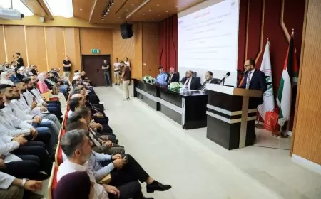 طلبة كلية طب الأسنان في الجامعة العربية الأمريكية يؤدون قسم المهنة