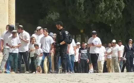 مستعمرون يقتحمون المسجد الأقصى