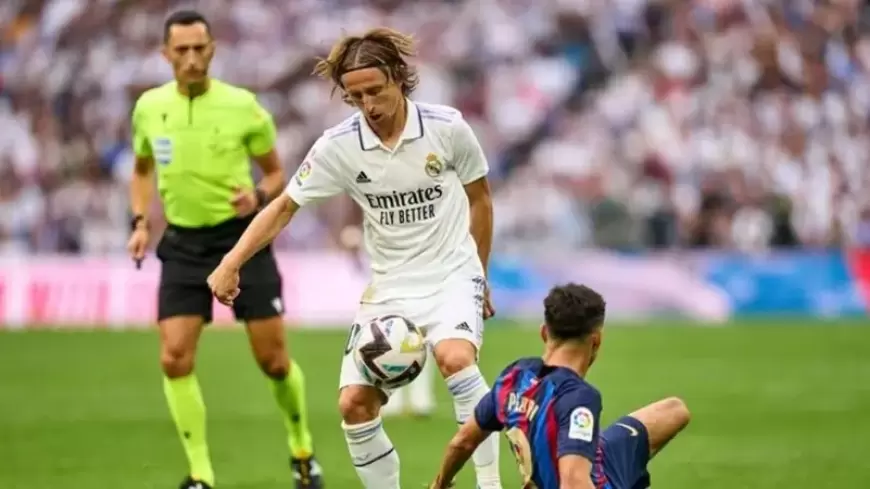 رداً على استفزازات القناة.. مودريتش: تاريخي أكبر من برشلونة