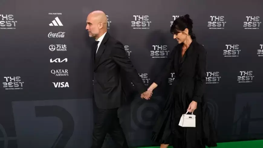 "طلاق وشيك" بين غوارديولا وزوجته يهدد استقرار مانشستر سيتي