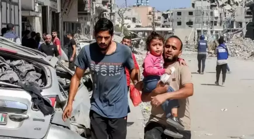 جيش الاحتلال يأمر سكان حي الزيتون بقطاع غزة بالإخلاء الفوري نحو منطقة المواصي