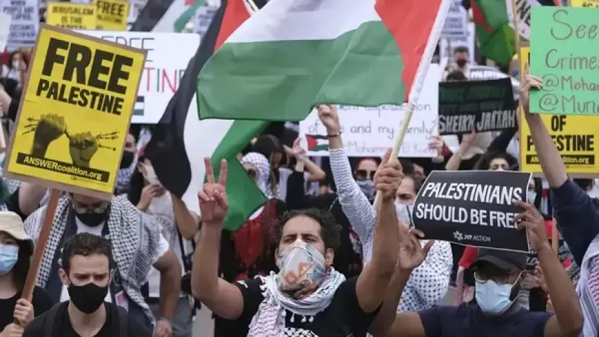 احتجاجات أمام القنصلية الإسرائيلية في نيويورك تنديدا بمجازر الاحتلال المستمرة بحق شعبنا