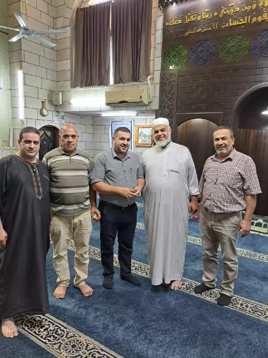 اوقاف طولكرم تتفقد مسجد النصر بمخيم نور شمس بعد سبعة أشهر من إجتياح الاحتلال للمخيم