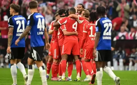 بايرن يمزق شباك هامبورغ بخمسة أهداف