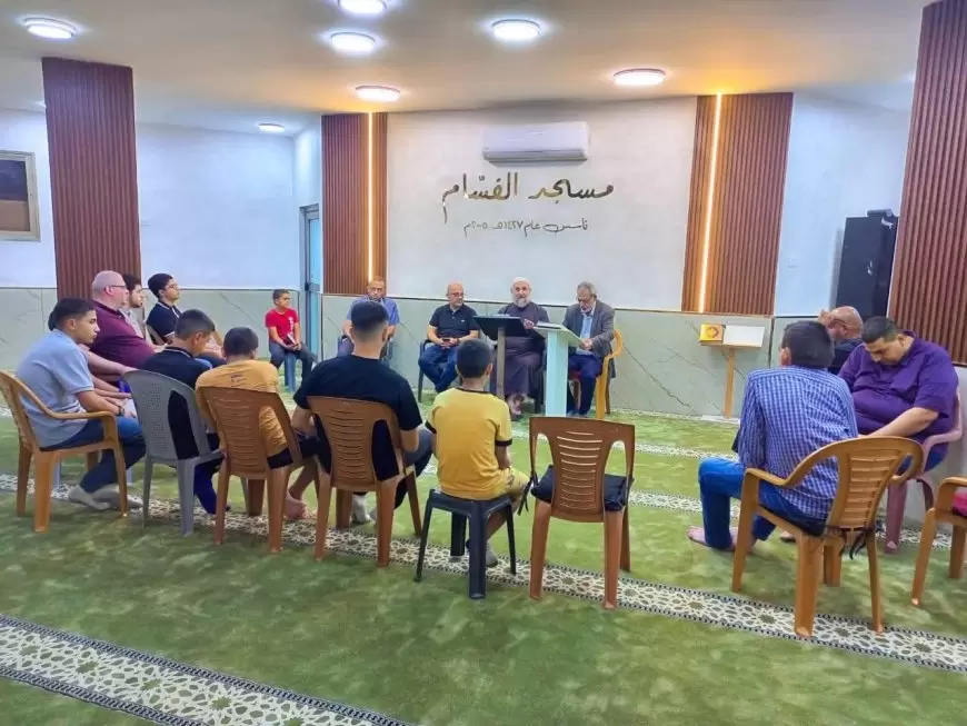 الأوقاف تفتتح حلقة تحفيظ في مسجد القسام