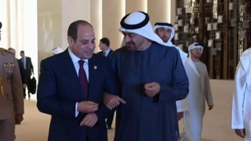 رئيس الإمارات يصل القاهرة للقاء نظيره المصري