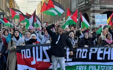 آلاف الفلسطينيين والعرب والألمان يتظاهرون في بريمن تنديدًا بحرب الإبادة في غزة