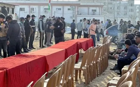 غزة تستعد لاستقبال الأسرى الفلسطينيين المنتظر الإفراج عنهم من إسرائيل