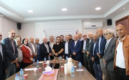 منظمة التحرير تستقبل رئيس الوفد العمالي الدولي اليوناني في اطار تعزيز التعاون والتضامن بين الشعبين