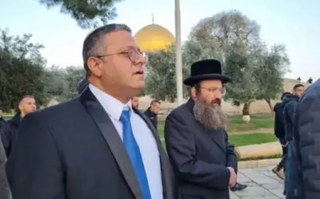 بن غفير يقتحم الأقصى على رأس مستوطنين في آخر أيام الأعياد اليهودية