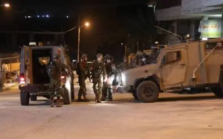 الهلال الأحمر الفلسطيني: إصابة 11 فلسطينيا خلال اقتحامات قوات الاحتلال لنابلس