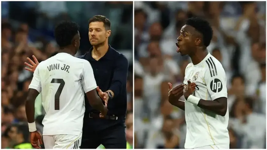 فينيسيوس يعتذر لجماهير ورئيس ريال مدريد.. ويتجاهل ألونسو