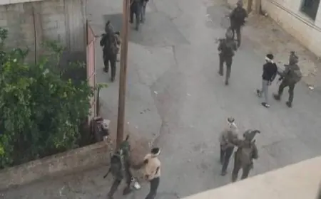 قوات الاحتلال تعتقل مجموعة من الشبان من قلقيلية ونابلس في الضفة الغربية