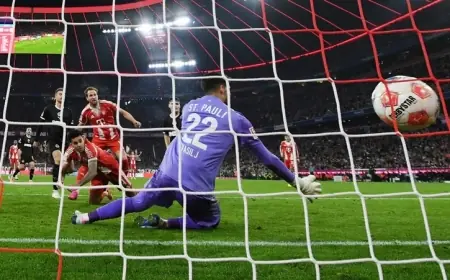 بايرن ينجو من سانت باولي في الوقت بدل الضائع