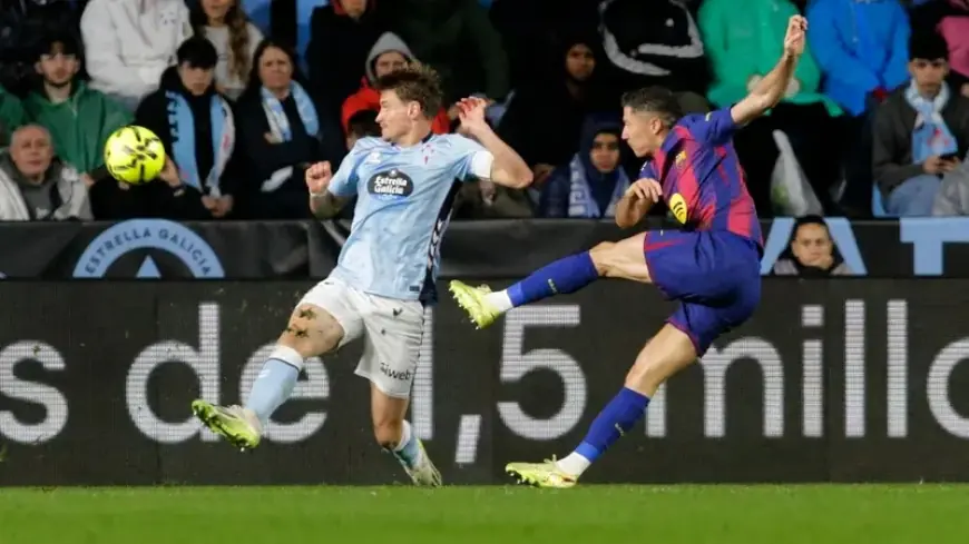 برشلونة يجتاز سلتا فيغو بـ"هاتريك" ليفاندوفسكي