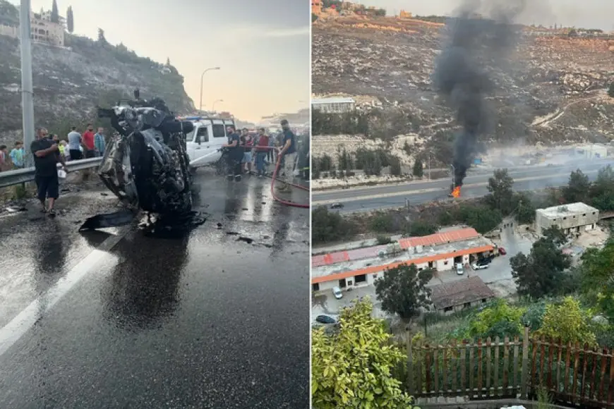 إصابات بقصف مسيّرة إسرائيلية سيارة جنوبي لبنان