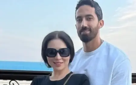 مي عز الدين تشتكي من نظام زوجها الغذائي.. وتنشر صورة