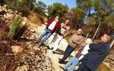 زيارة تفقدية لأحراش طولكرم (عنبتا)