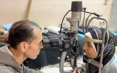 أزمة مرضى القرنية المخروطية في غزة تتفاقم بسبب الحصار والدمار