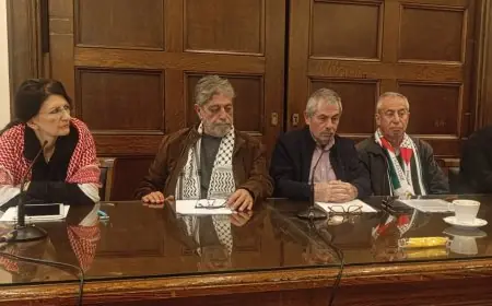 مؤتمر صحفي في أثينا للمطالبة بالإفراج العاجل عن مروان البرغوثي وأحمد سعدات وكافة الأسرى .