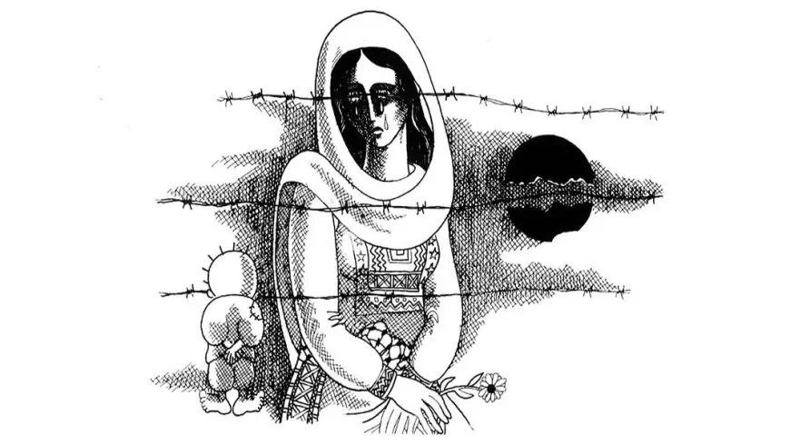 حنظلة يلتقي فاطمة في اعياد الميلاد في بيت لحم