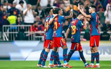 بخماسية نظيفة.. برشلونة يذل بلباو ويبلغ نهائي "السوبر"