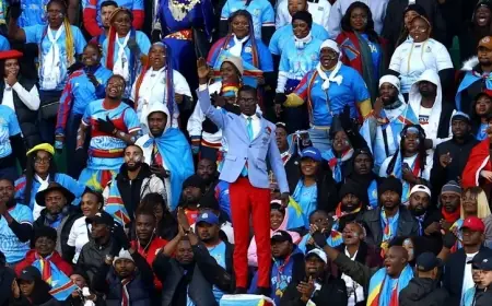 استقبال رئاسي للمشجع "التمثال" شبيه لومومبا في الكونغو