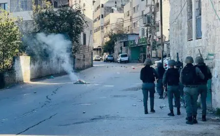 الاحتلال يعتقل صحفيا ويصيب مواطنين بالاختناق خلال قمع وقفة جنوب الخليل