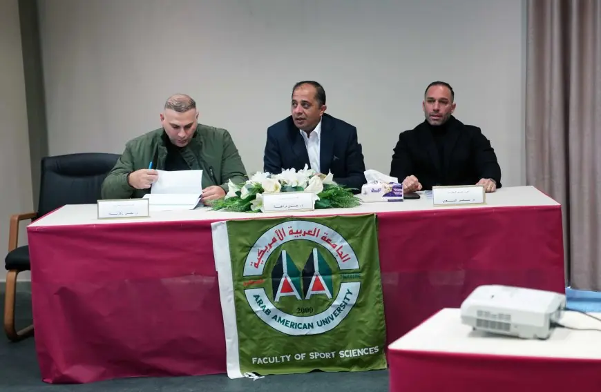 مشروع تخرج لطلبة كلية علوم الرياضة بعنوان " مستوى القلق لدى لاعبي المنتخبات الرياضية في الجامعة العربية الامريكية"