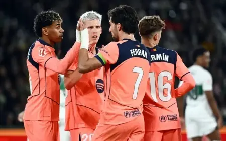 برشلونة يعزز صدارته بثلاثية في مرمى إلتشي