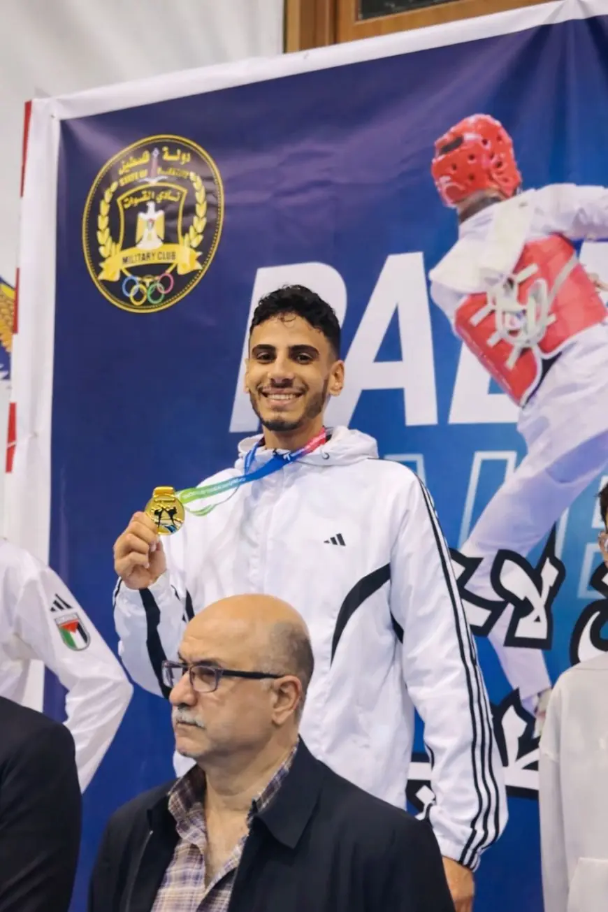 طالبان من كلية الهندسة في الجامعة العربية الأمريكية ينتزعان المركز الاول عن فئة 17+ في بطولة فلسطين للتايكوندو 2026