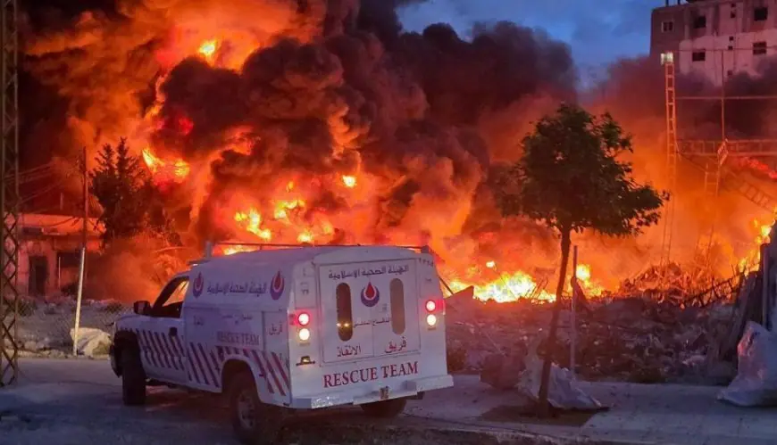 8 شهداء في غارات للاحتلال واستهداف مركزي إسعاف في لبنان