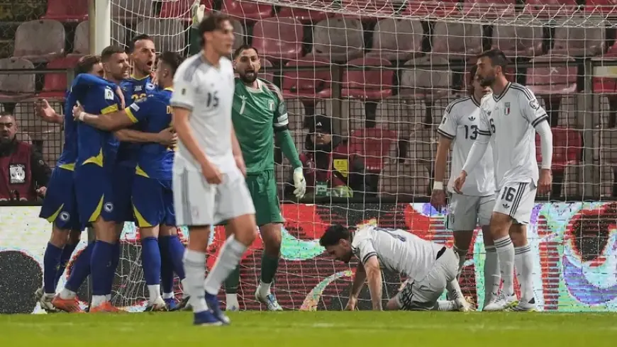 للمرة الثالثة توالياً.. إيطاليا خارج كأس العالم بالخسارة أمام البوسنة