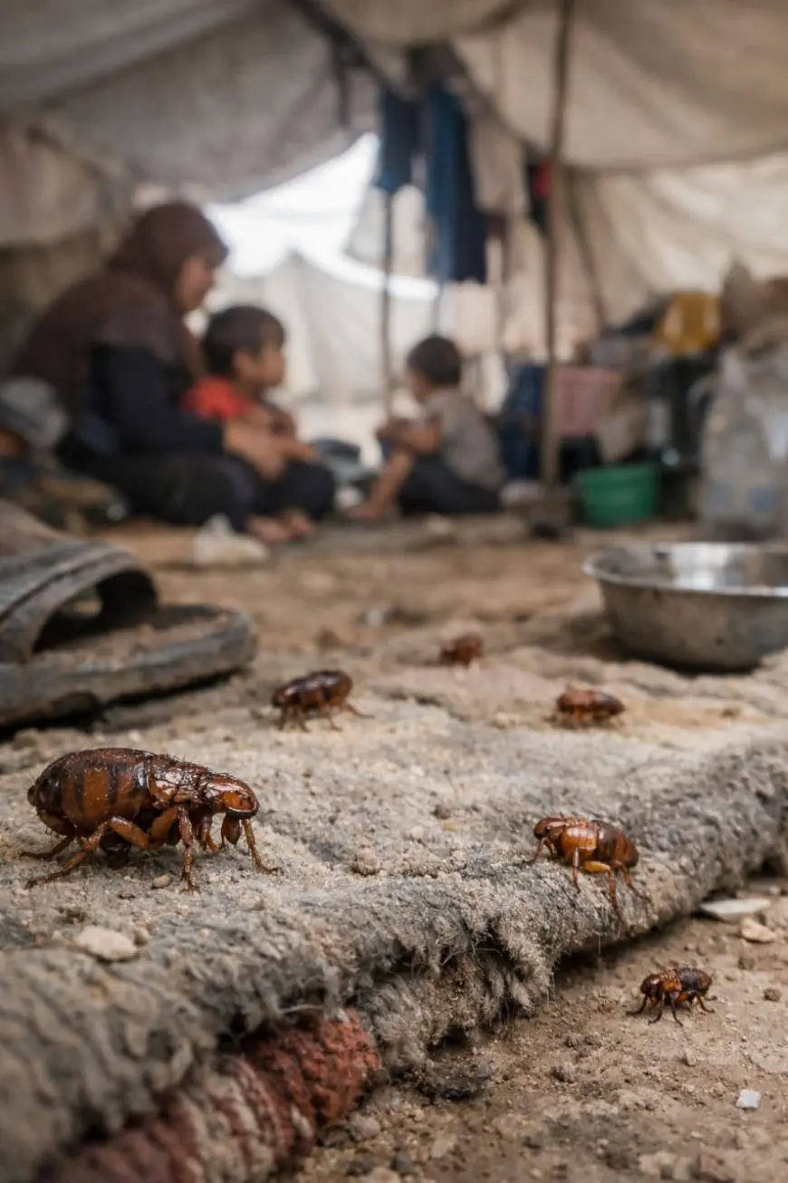 انتشار البراغيث (Fleas) في بيئات الخيام ومخيمات النزوح