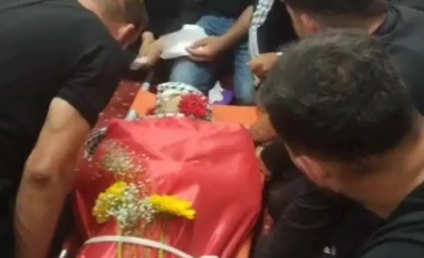 تشييع جثمان شهيد لقمة العيش زكريا علي قطوسة