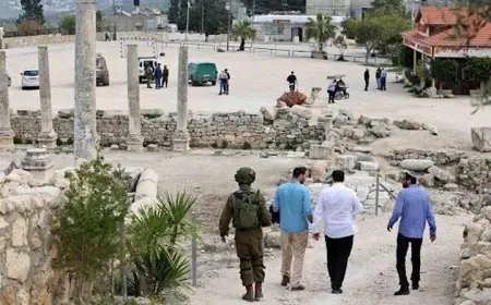 مستعمرون يقتحمون الموقع الأثري في سبسطية وقوات الاحتلال تقتحم نابلس