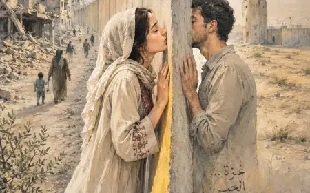 قبلة عبر الخط الأصفر