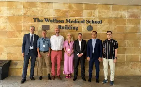 عميد كلية الطب في الجامعة العربية الأمريكية يلتقي وفدا من جامعة غلاسكو لبحث تعزيز التعاون الأكاديمي والبحثي