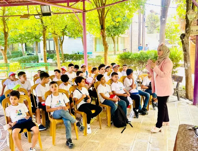 "الأمثال التراثية الفلسطينية تفتح نافذة على الذاكرة الشعبية لطلبة نادي الفتوة الصيفي بنابلس"