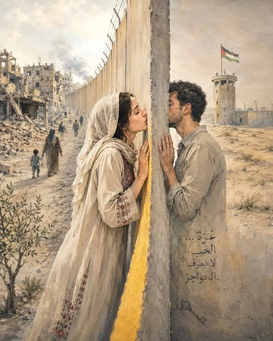 قبلة عبر الخط الأصفر